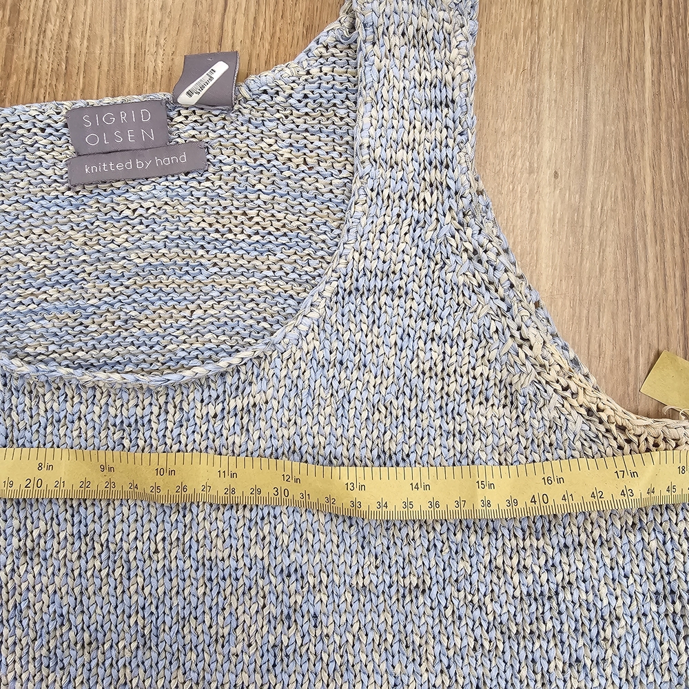Sigrid Olsen Sky Blue Knit Tank